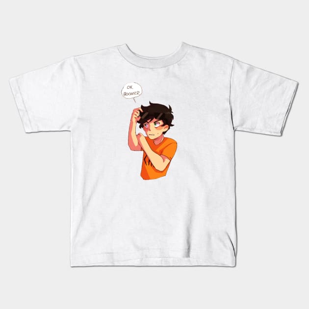 You Know What? OK BOOMER Kids T-Shirt by pjoanimation